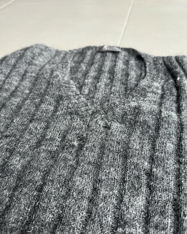 Dior Homme AW06 “These Grey Days” distressed mohair sweater