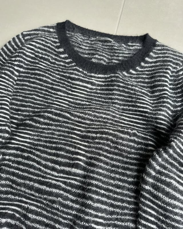 Dior Homme AW07 “Navigate” striped mohair knit