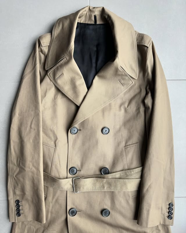 Dior Homme SS05 belted trench coat