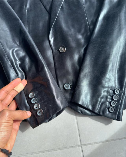 Dior Homme SS04 “Strip” glossy shimmering blazer