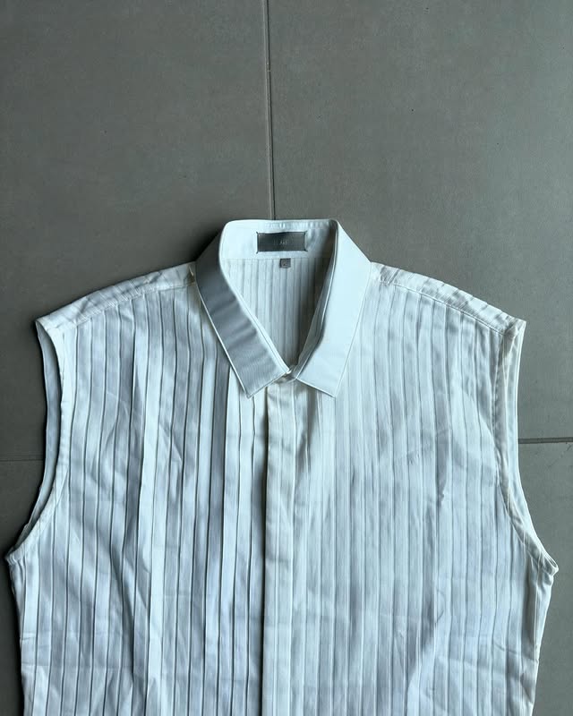 Dior Homme AW01 “Solitaire” sleeveless button up