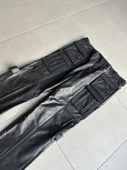 Dior Homme AW03 “Luster” PVC coated cargo pants
