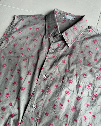 Dior Homme SS05 sleeveless floral shirt