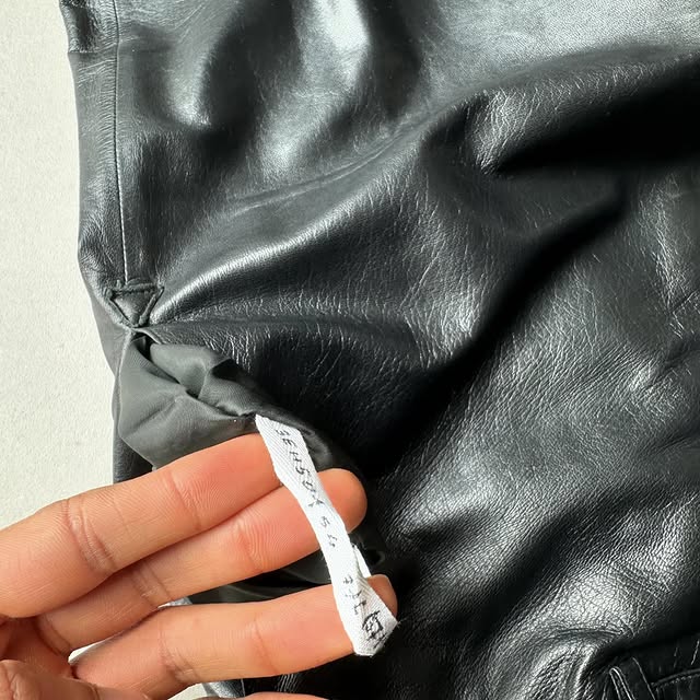 1/1 sample Dior Homme SS03 “Follow Me” lamb skin wide trousers