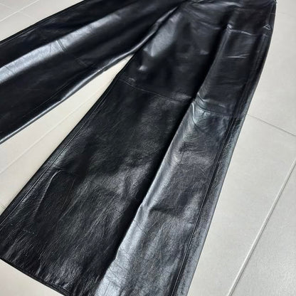1/1 sample Dior Homme SS03 “Follow Me” lamb skin wide trousers