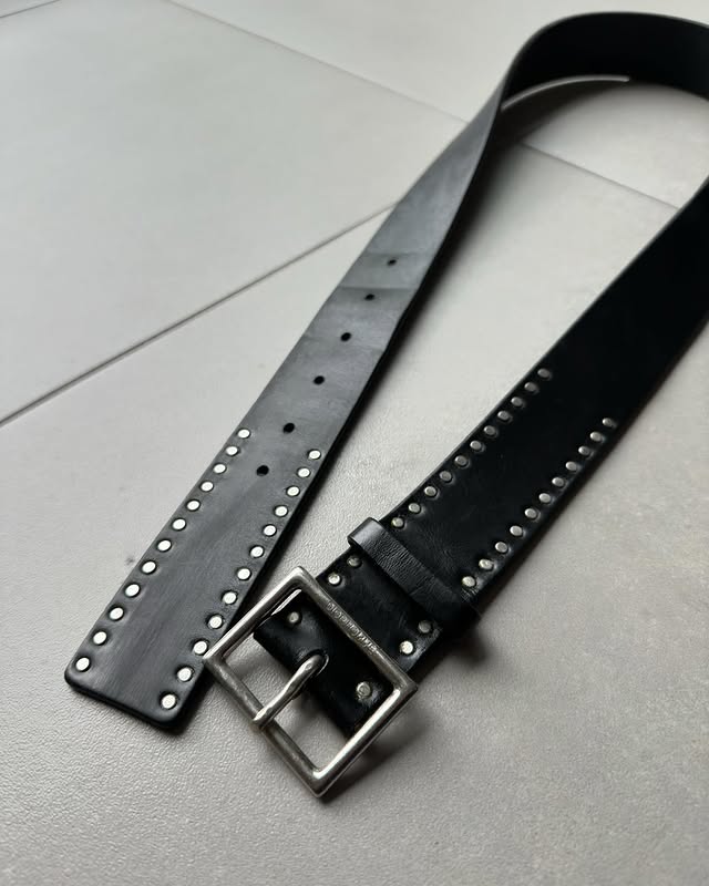 Dior Homme AW06 “These Grey Days” studded calfskin belt