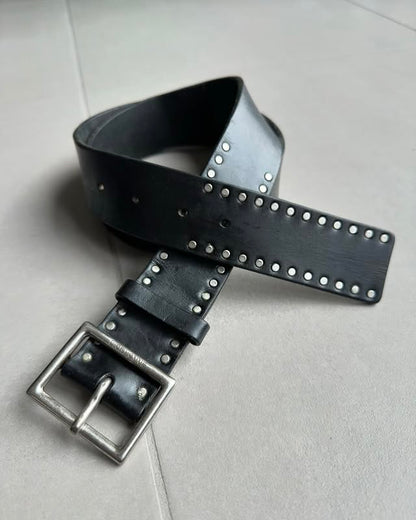Dior Homme AW06 “These Grey Days” studded calfskin belt