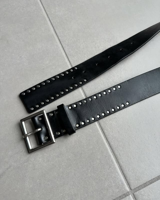 Dior Homme AW06 “These Grey Days” studded calfskin belt