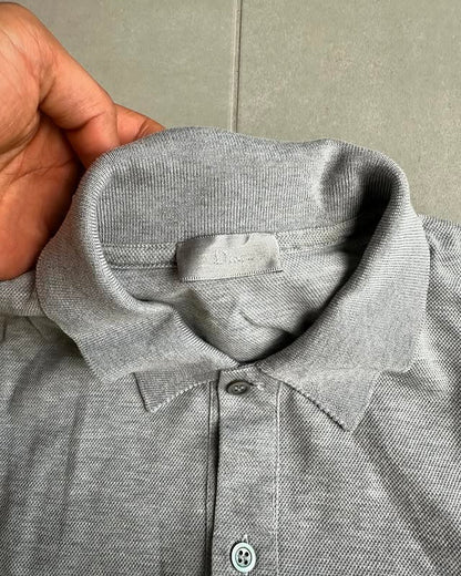 Dior Homme SS04 “strip” wax striped polo shirt