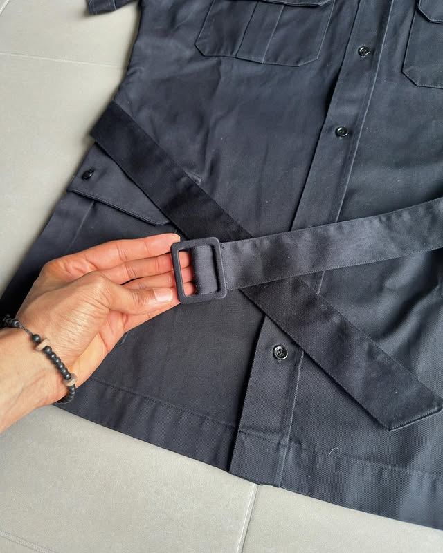 Dior Homme SS07”We Look Good Together” Belted safari shirt