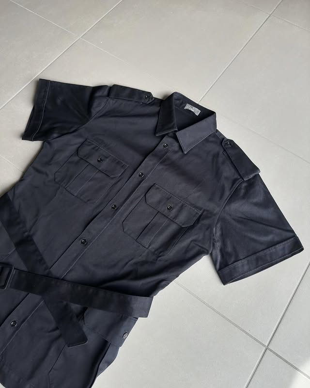 Dior Homme SS07”We Look Good Together” Belted safari shirt