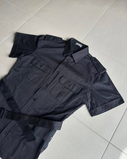 Dior Homme SS07”We Look Good Together” Belted safari shirt