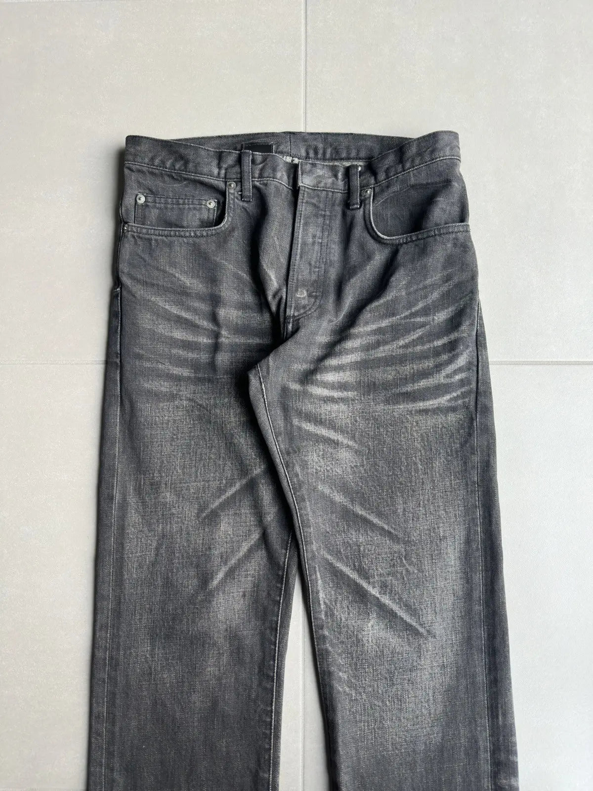 Dior Homme by Hedi Slimane whiskered black jeans