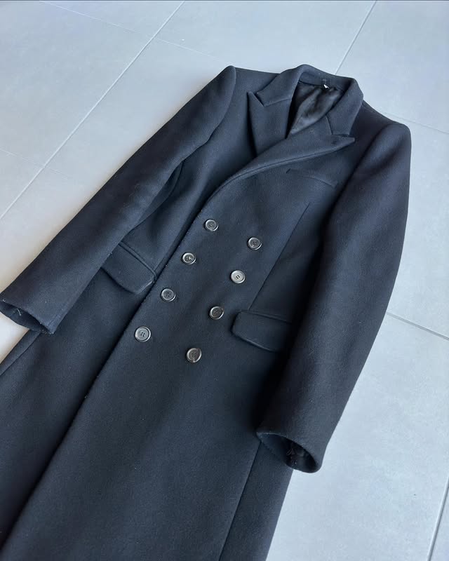 Dior Homme AW02 “Reflexion” wool/angora long coat