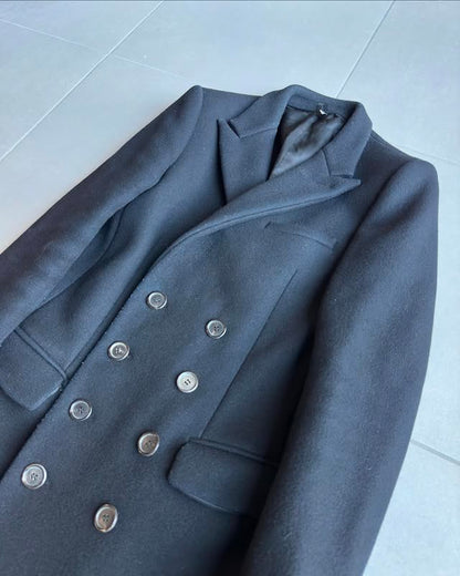 Dior Homme AW02 “Reflexion” wool/angora long coat