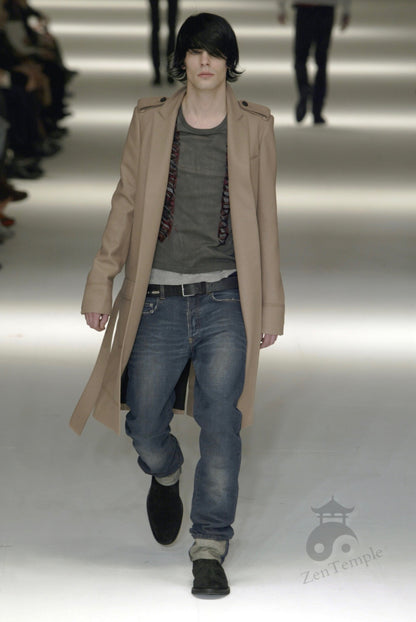 Dior homme AW04 “Victim of the crime” whiskered washed denim
