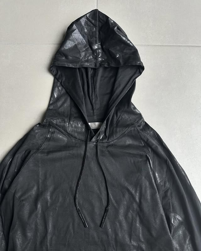 Dior Homme AW03 “Luster” waxed hoodie