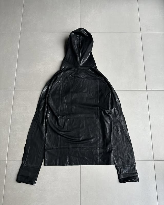 Dior Homme AW03 “Luster” waxed hoodie – zentemple
