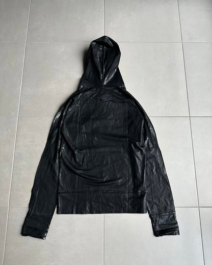 Dior Homme AW03 “Luster” waxed hoodie