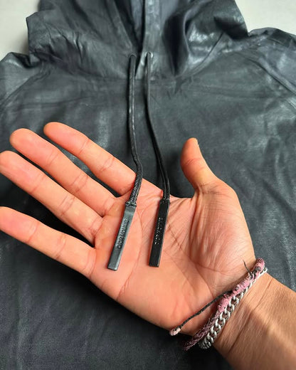 Dior Homme AW03 “Luster” waxed hoodie