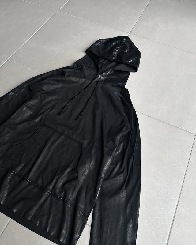 Dior Homme AW03 “Luster” waxed hoodie