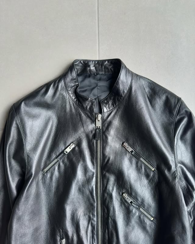 Dior Homme SS07 “We look good together” Multi-zip leather jacket
