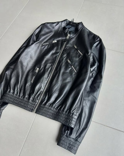 Dior Homme SS07 “We look good together” Multi-zip leather jacket