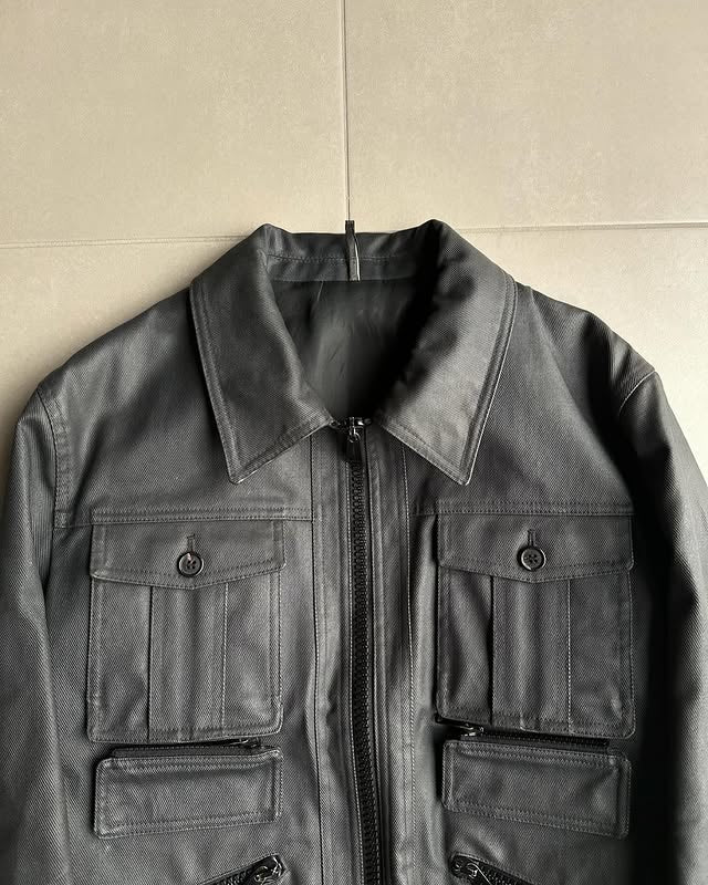 Dior Homme AW06 “These grey days” Multi-pocket bomber jacker