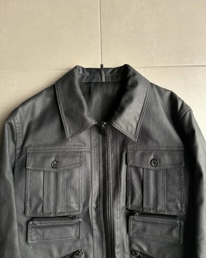 Dior Homme AW06 “These grey days” Multi-pocket bomber jacker