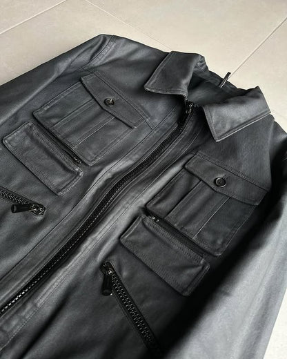 Dior Homme AW06 “These grey days” Multi-pocket bomber jacker