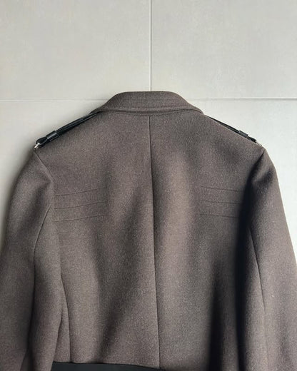 Dior Homme AW02 “Reflexion” campaign belted trench coat in wool