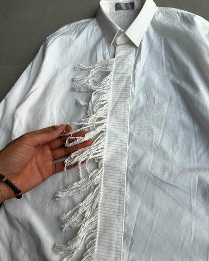 Dior Homme AW02 “reflexion” fringed shirt