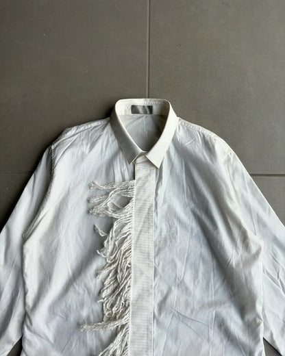 Dior Homme AW02 “reflexion” fringed shirt