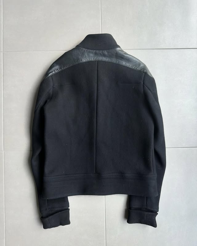 Dior Homme AW02 “Reflexion” cafe racer wool/angora jacket
