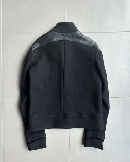 Dior Homme AW02 “Reflexion” cafe racer wool/angora jacket