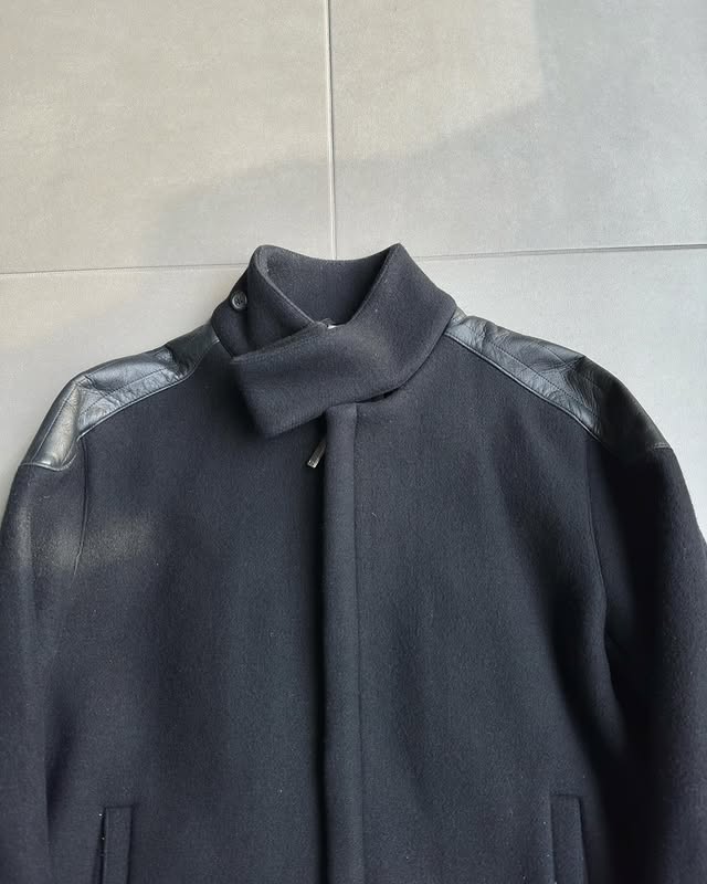 Dior Homme AW02 “Reflexion” cafe racer wool/angora jacket