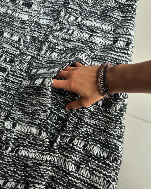 Dior Homme AW05 “in the morning” Wool/mohair blend fringed cape