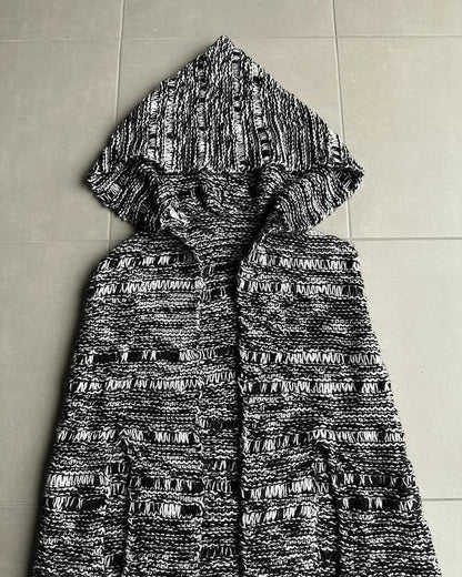 Dior Homme AW05 “in the morning” Wool/mohair blend fringed cape