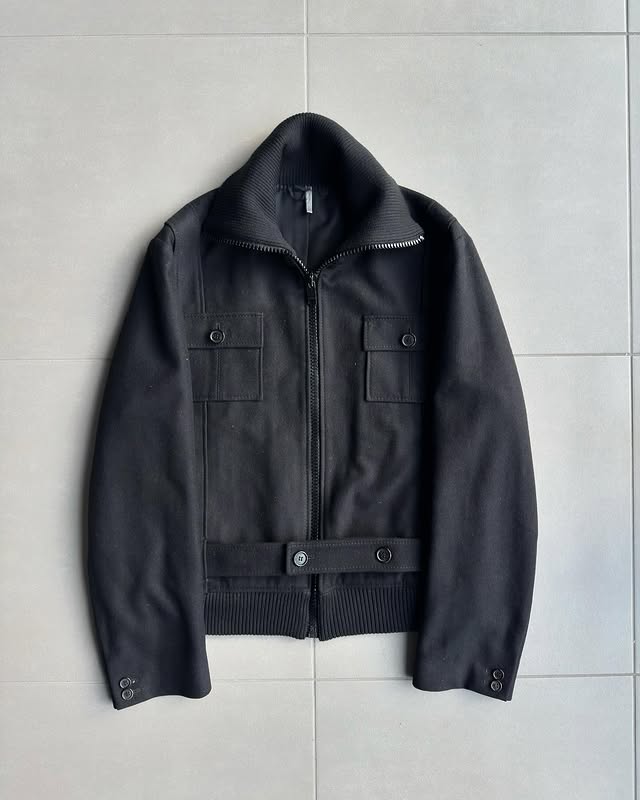 Dior Homme AW05 “in the morning” wool belted jacket