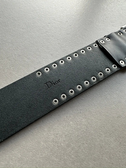 ディオールオム 06AW 「These Grey Days」スタッズカーフスキンベルト