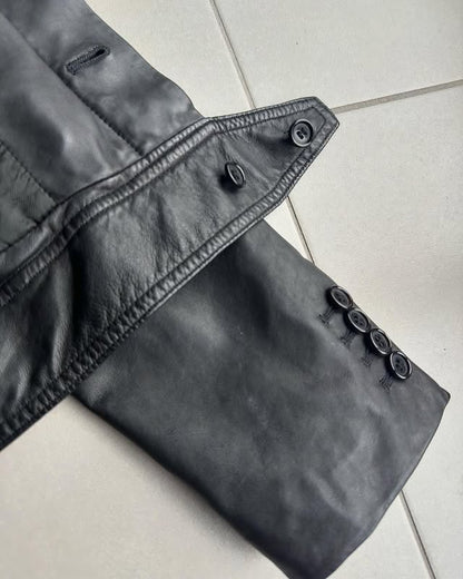 Dior Homme SS05 peak lapel leather jacket