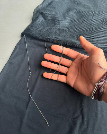 Dior Homme AW01 “Solitaire” silver chain mesh shirt