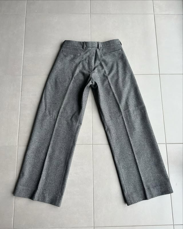 Dior Homme AW02 “reflexion” wool/cashmere wide trousers