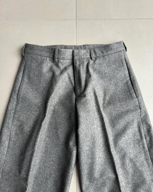 Dior Homme AW02 “reflexion” wool/cashmere wide trousers