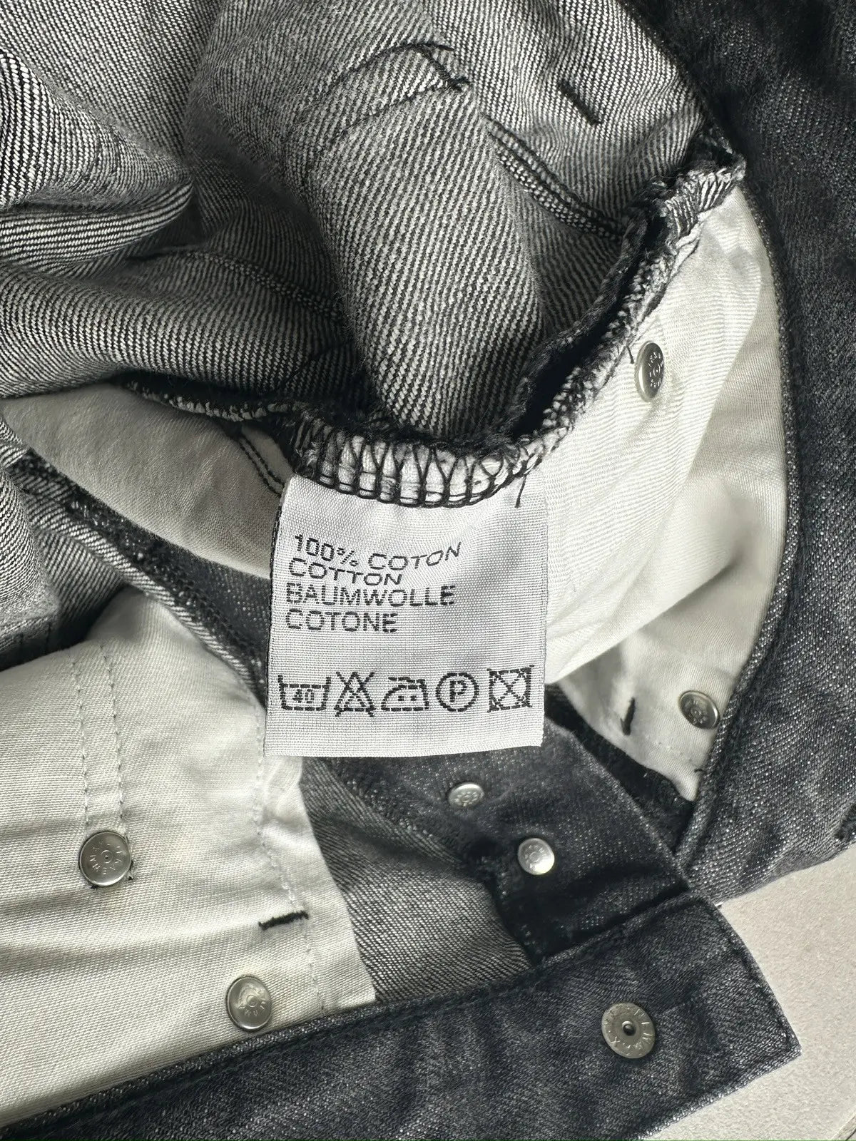 Dior Homme AW07 “Navigate” charcoal black MIJ denim