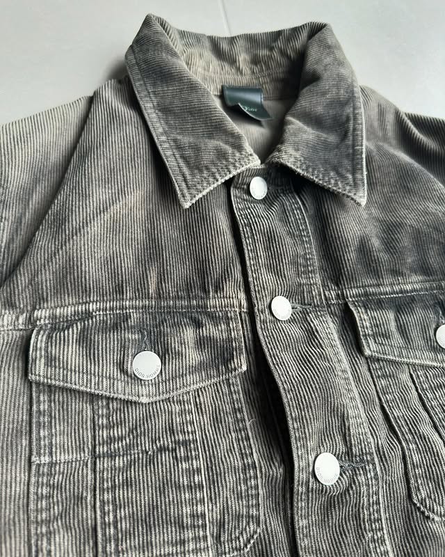 Dior Homme AW04 “Victim of the crime” corduroy trucker jacket
