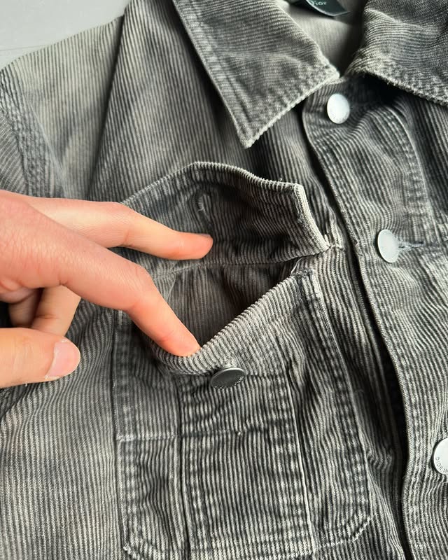 Dior Homme AW04 “Victim of the crime” corduroy trucker jacket