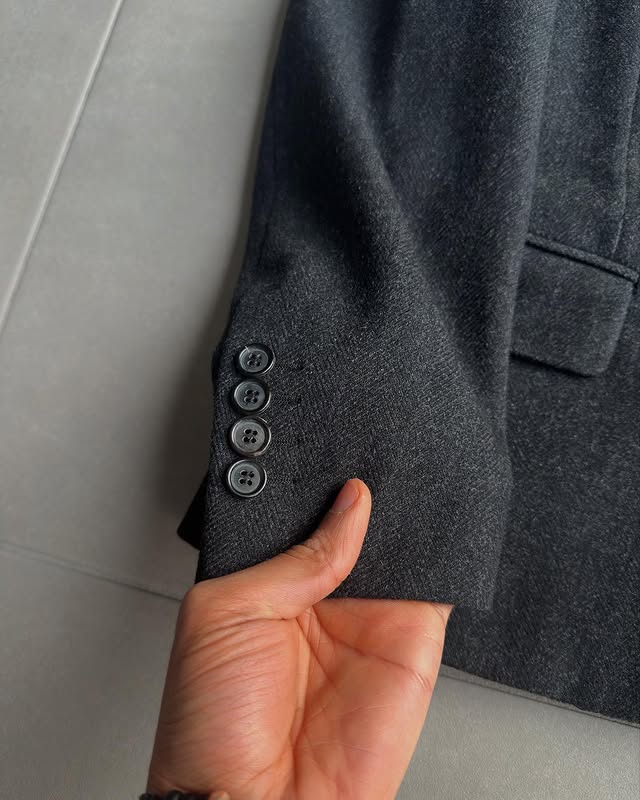 Dior Homme AW01 “Solitaire” leather collar blazer