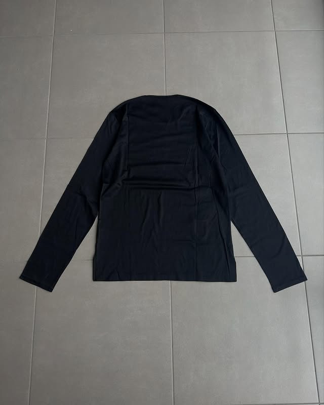 Dior homme AW02 “reflexion” embroidered crest long-sleeve shirt