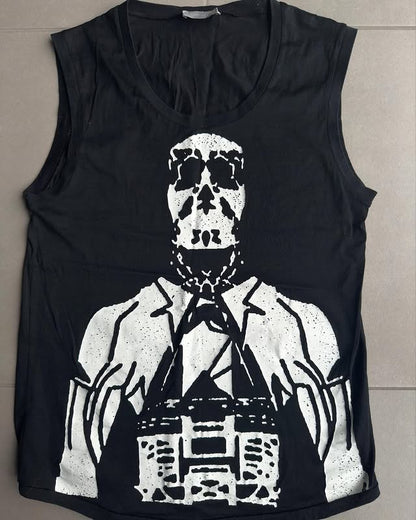 Dior Homme SS04 “strip” sleeveless shirt